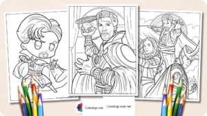 Desenhos do Doutor Estranho para Colorir
