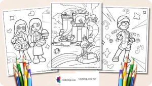 Desenhos para Colorir Lego Friends