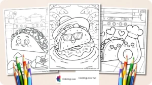 Taco Time Coloring Fun!