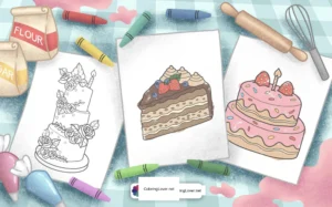 Sweet Treats: Cake Coloring Pages!