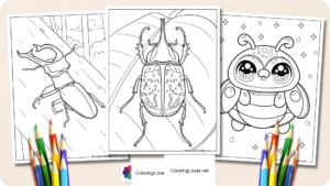 Beetle Buddies Coloring Fun!