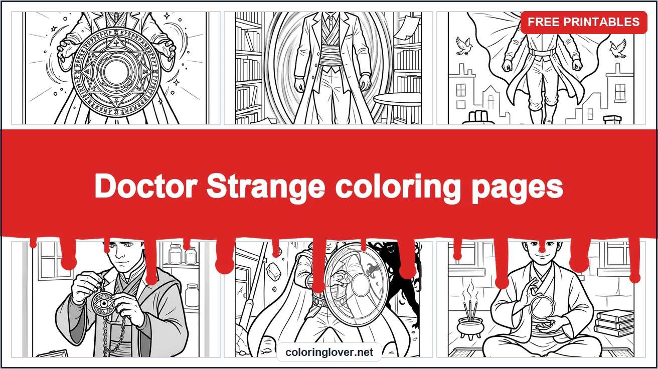 Doctor Strange coloring pages