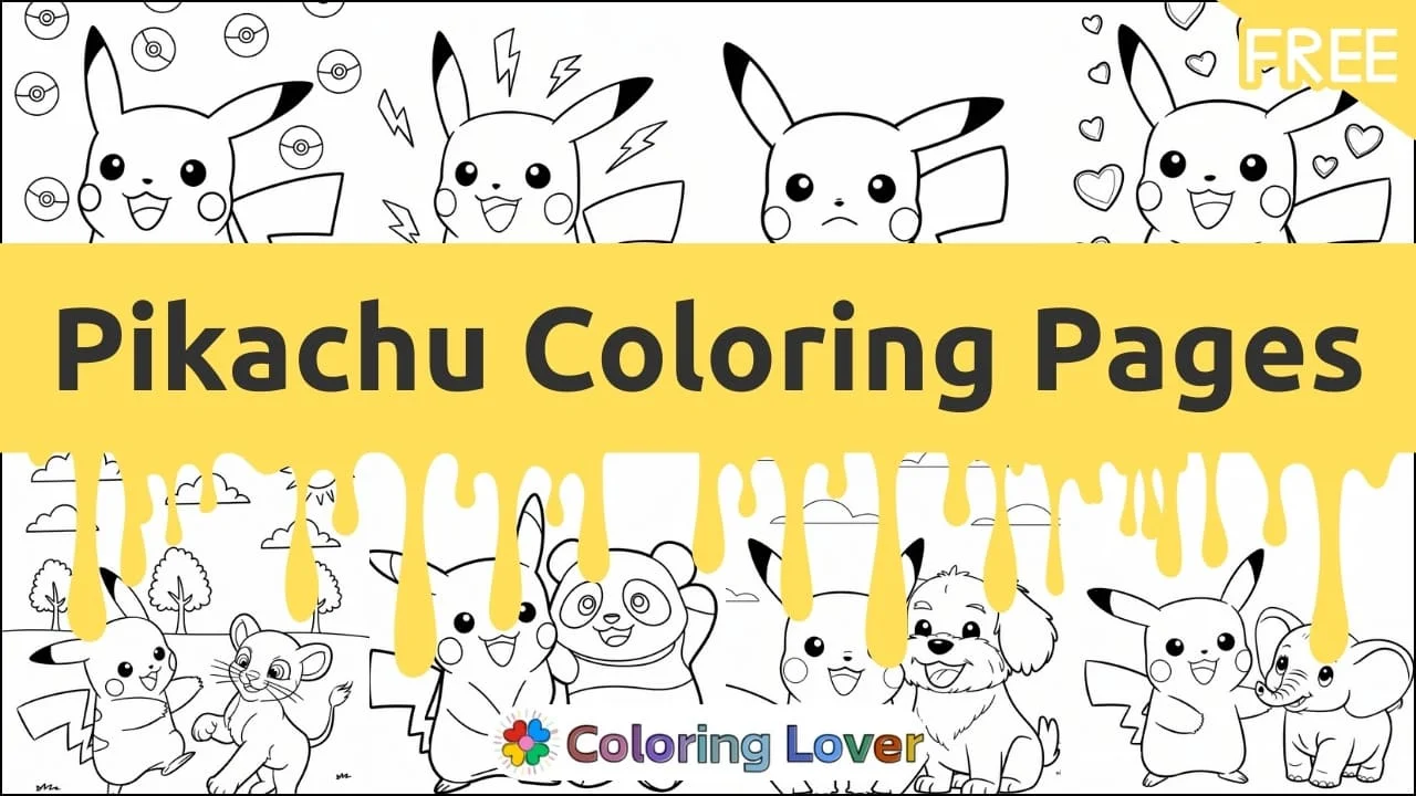 Pikachu Coloring Pages: Get Your Pikachu Fix!