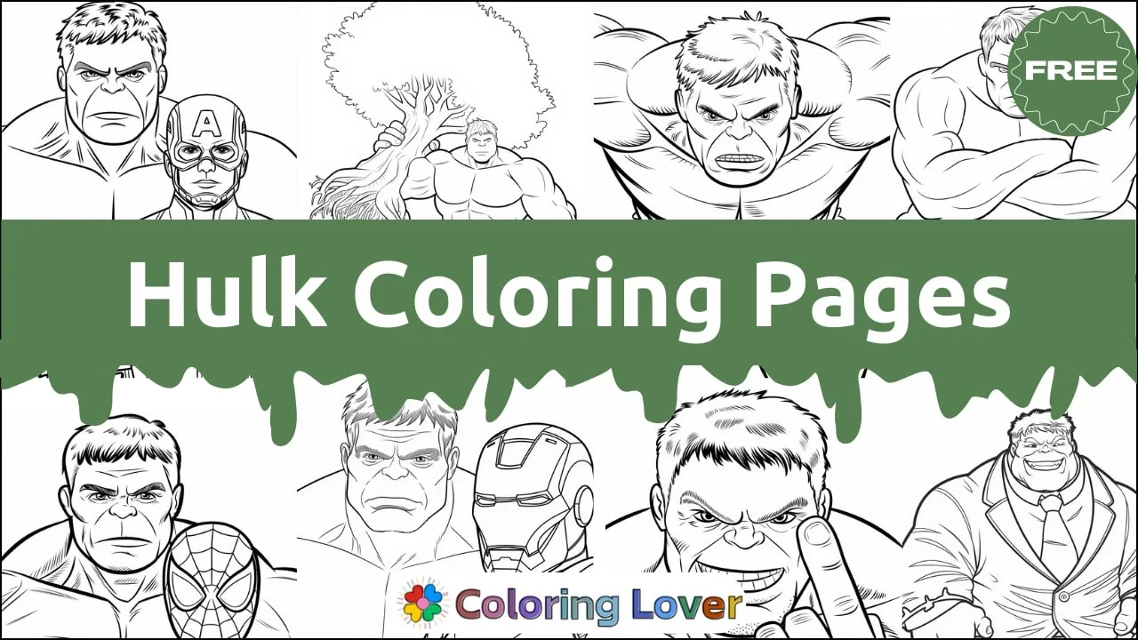 Desenhos para Colorir do Hulk