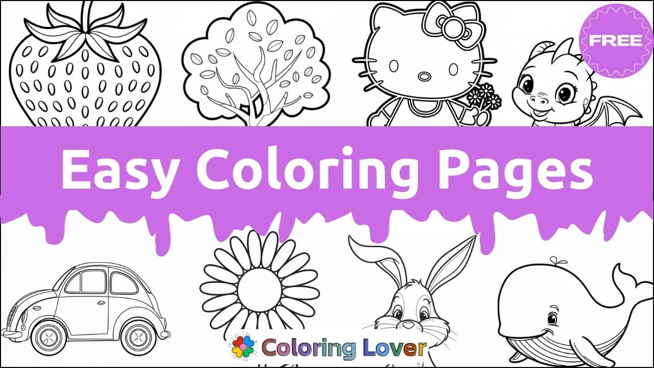 Easy Coloring Pages: Fun Printables for Everyone!