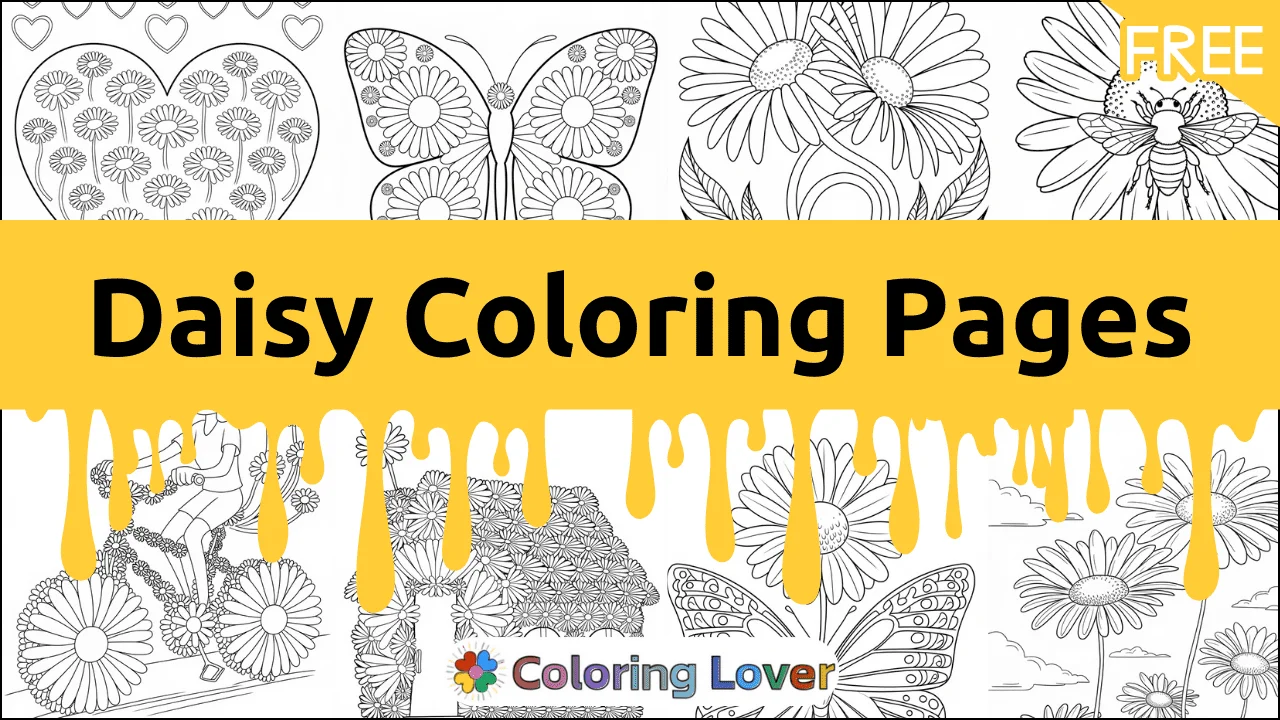 Bring Daisies to Life with Free Coloring Pages!