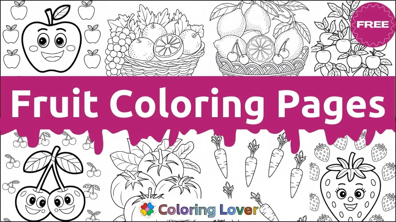 Fruity Fun: Coloring Pages for Everyone!