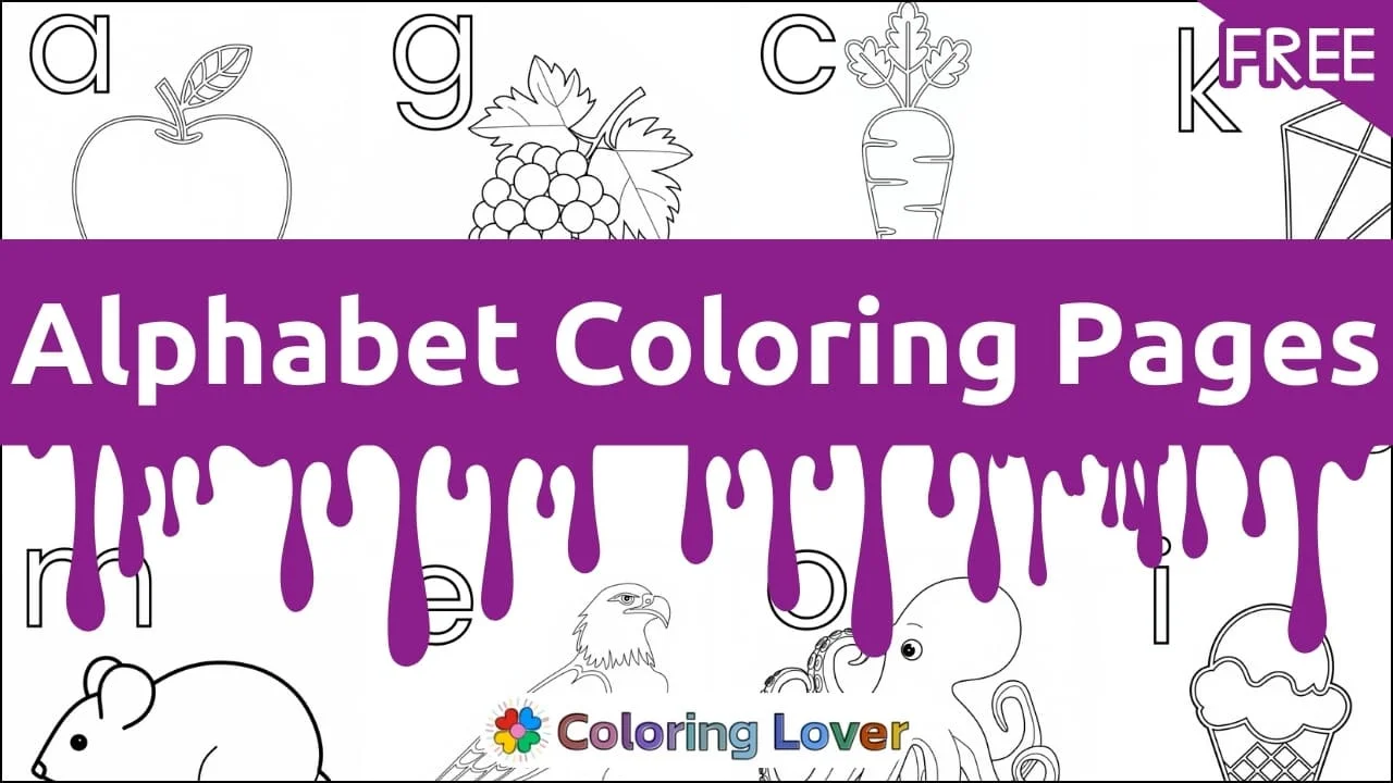 Páginas para Colorir do Alfabeto