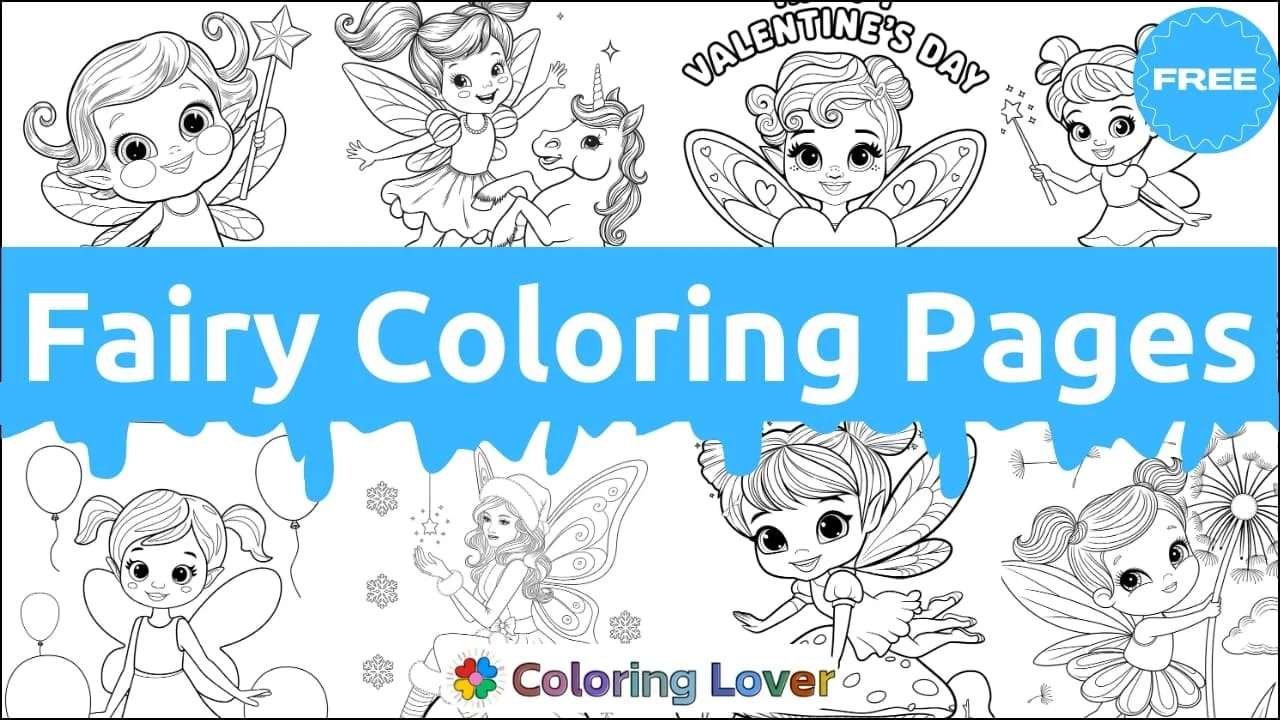 Páginas para Colorir de Fadas