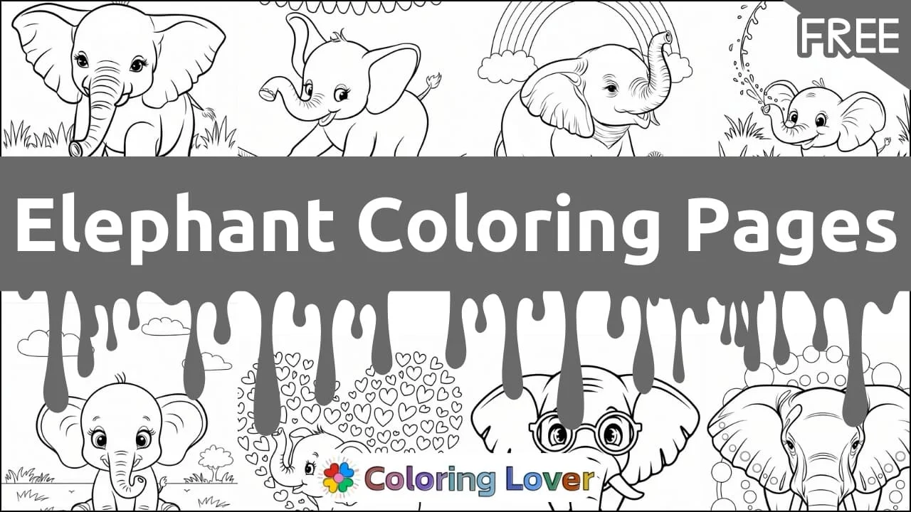 Awesome Elephant Coloring Pages for Everyone!