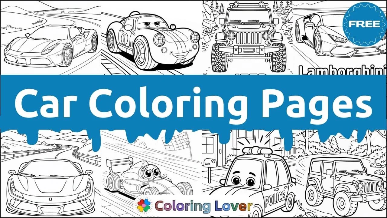 Awesome Car Coloring Pages