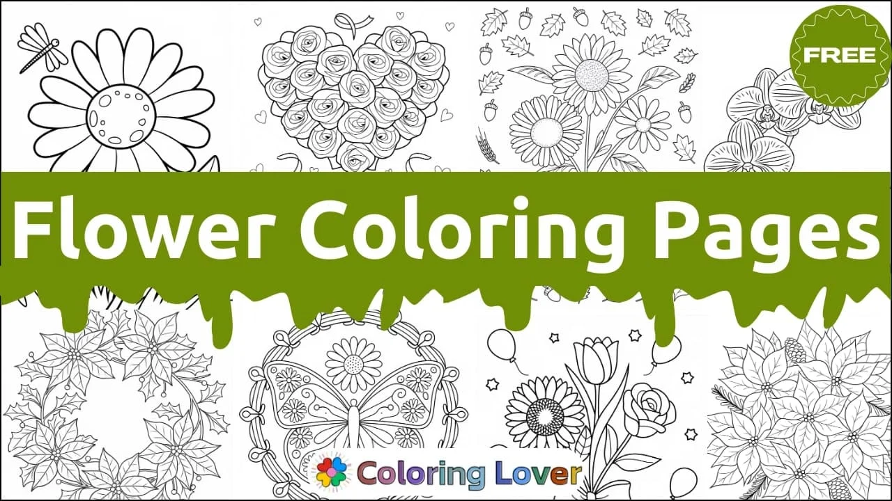 Flower Coloring Pages for Everyone!