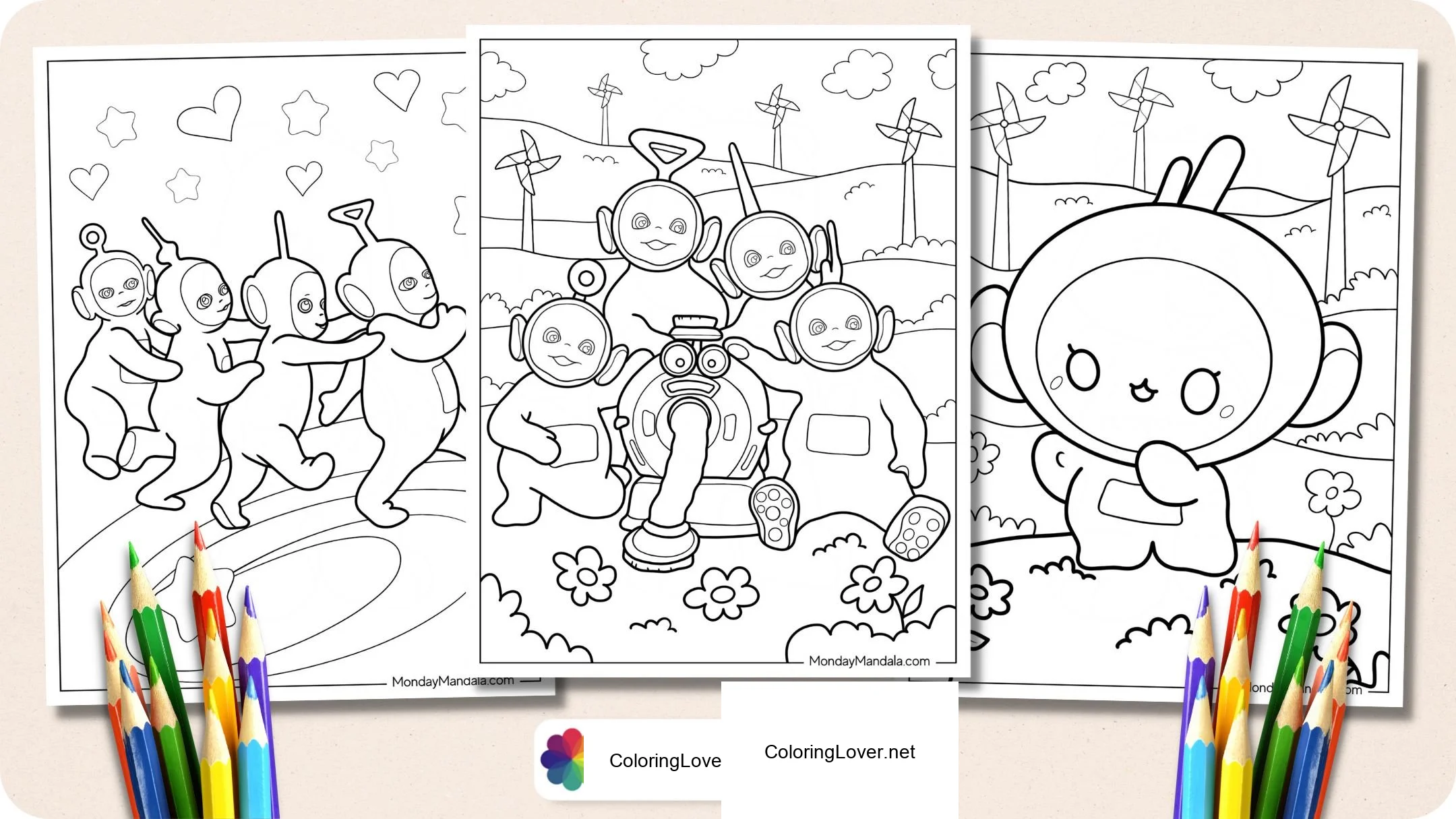 Fun Teletubbies Coloring Pages