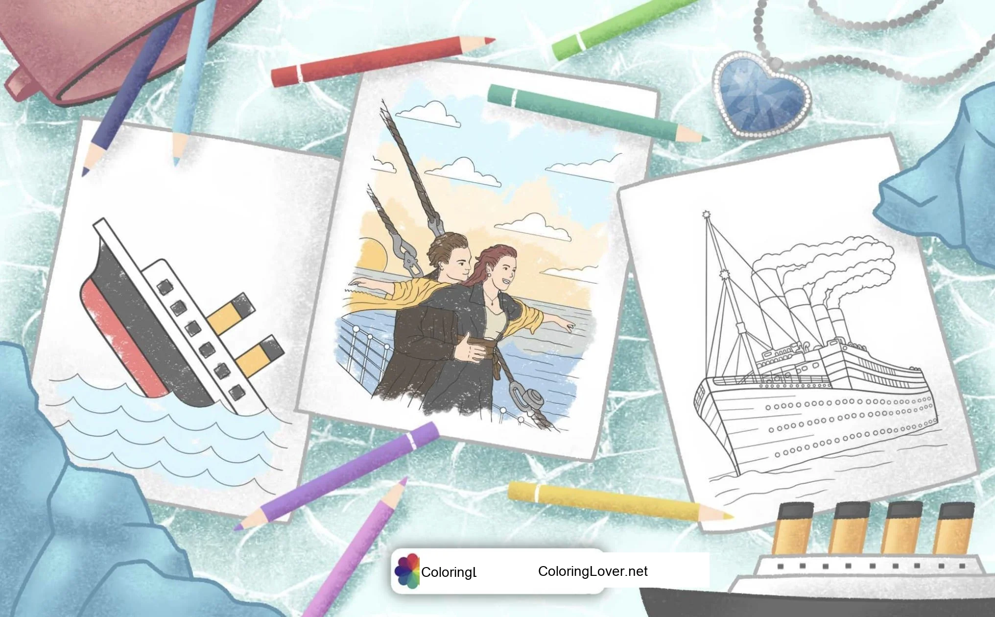 Color the Titanic!