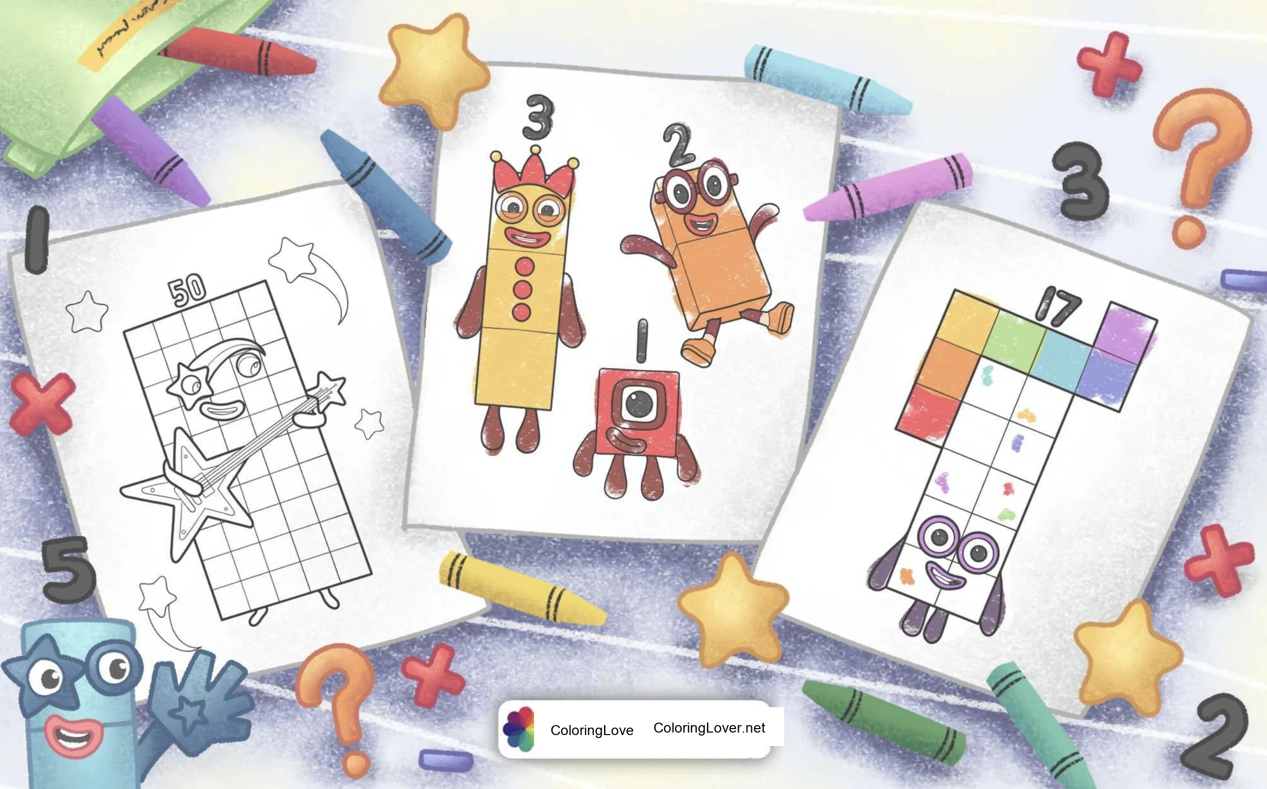 Desenhos para Colorir dos Numberblocks