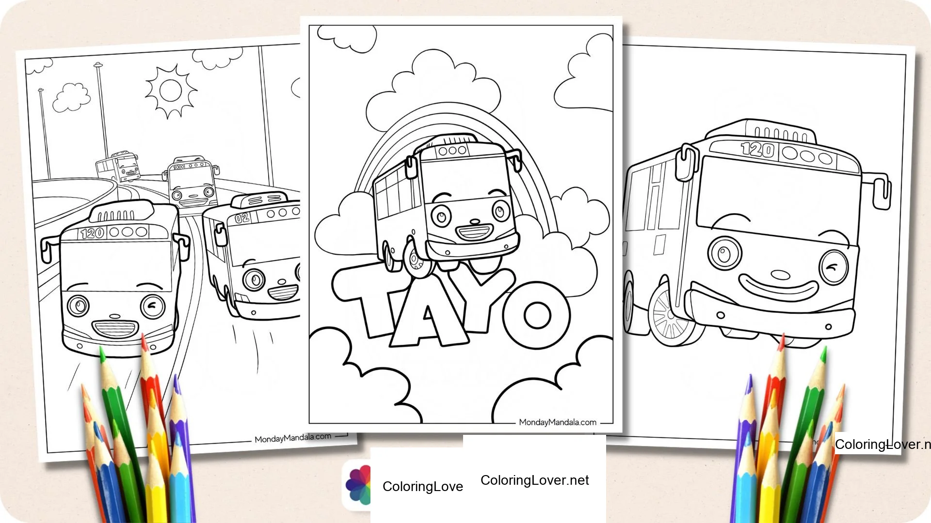 Fun Tayo Coloring Pages!