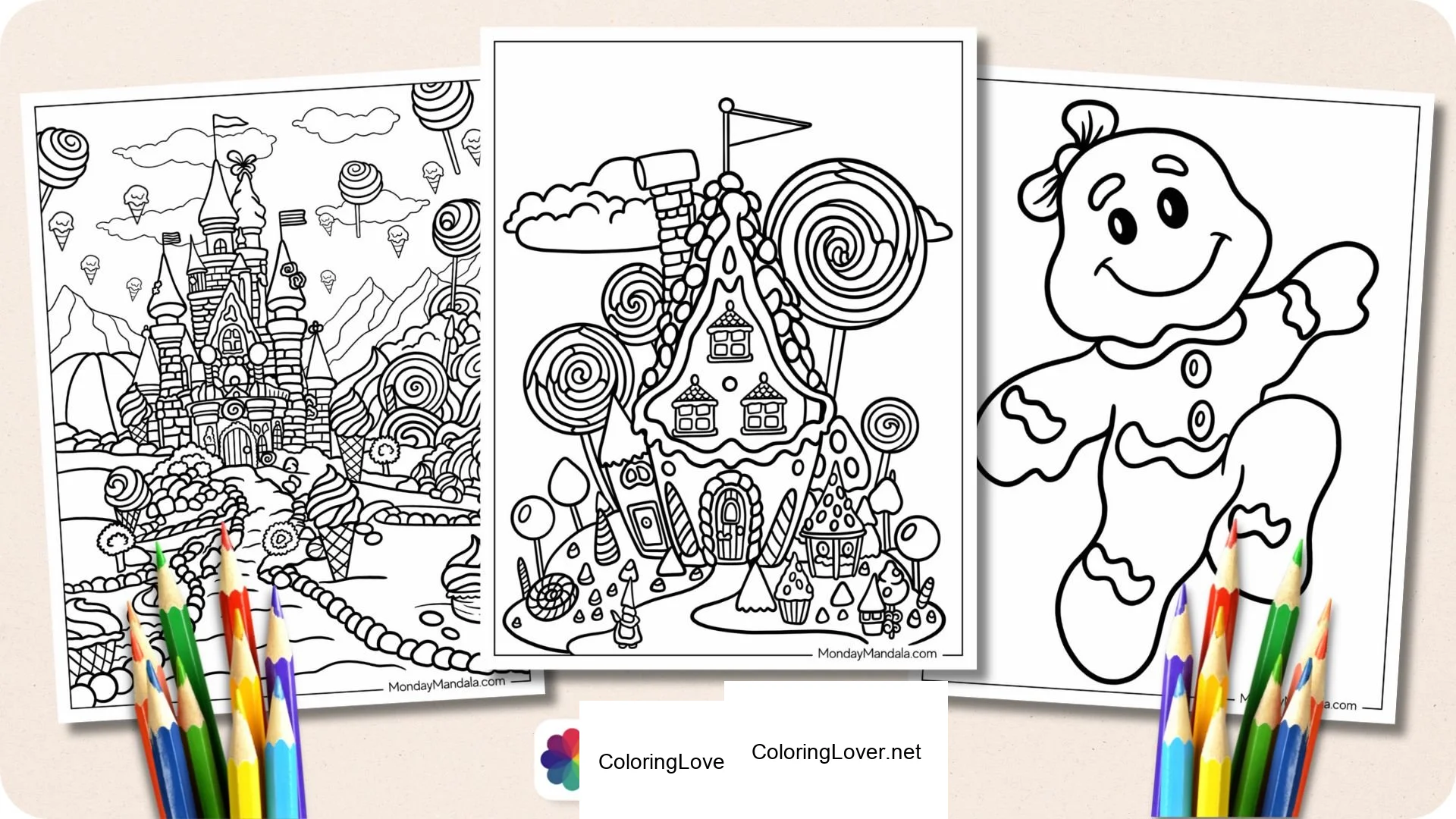 Sweet Candyland Coloring Fun!