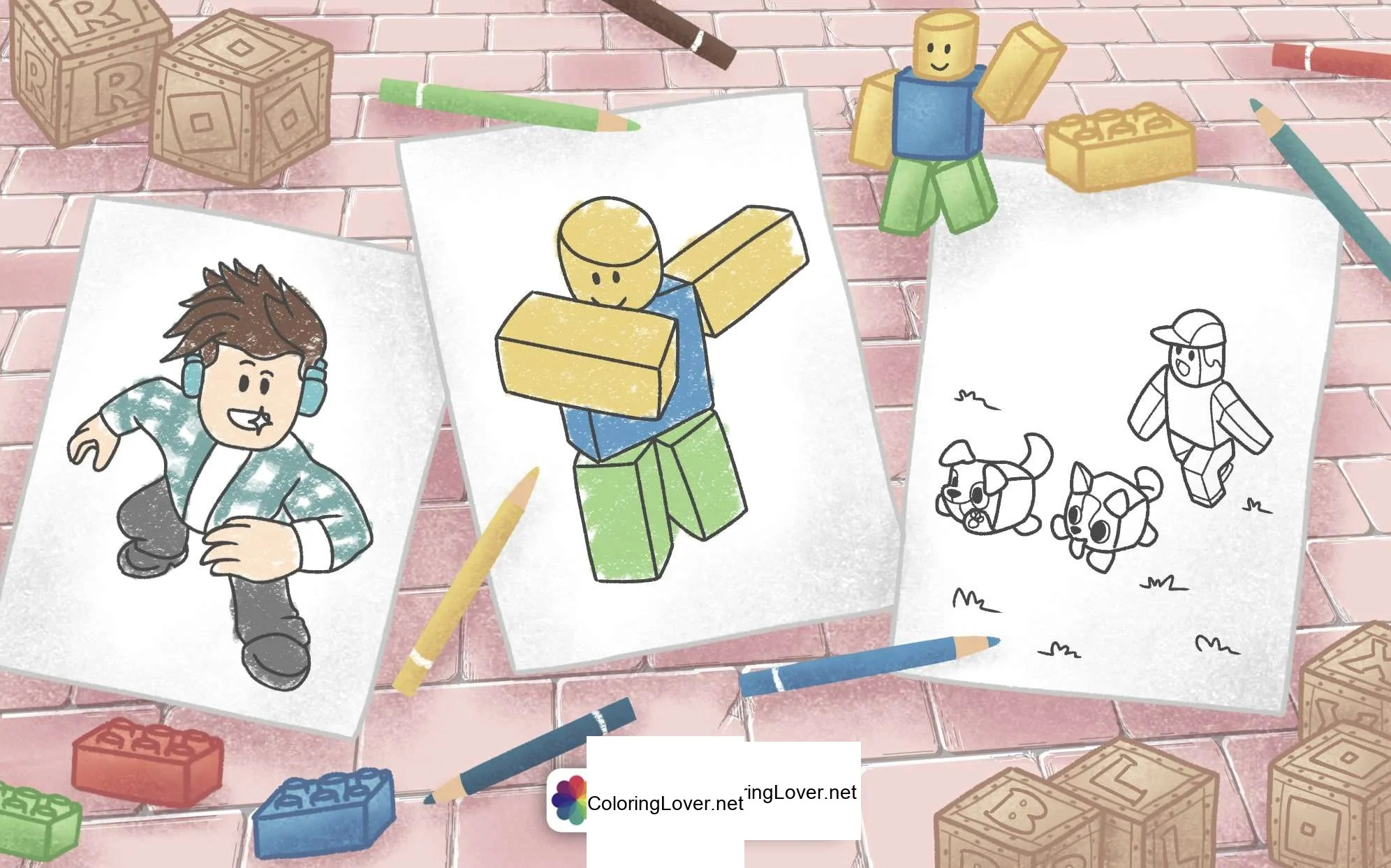 Awesome Roblox Coloring Pages!