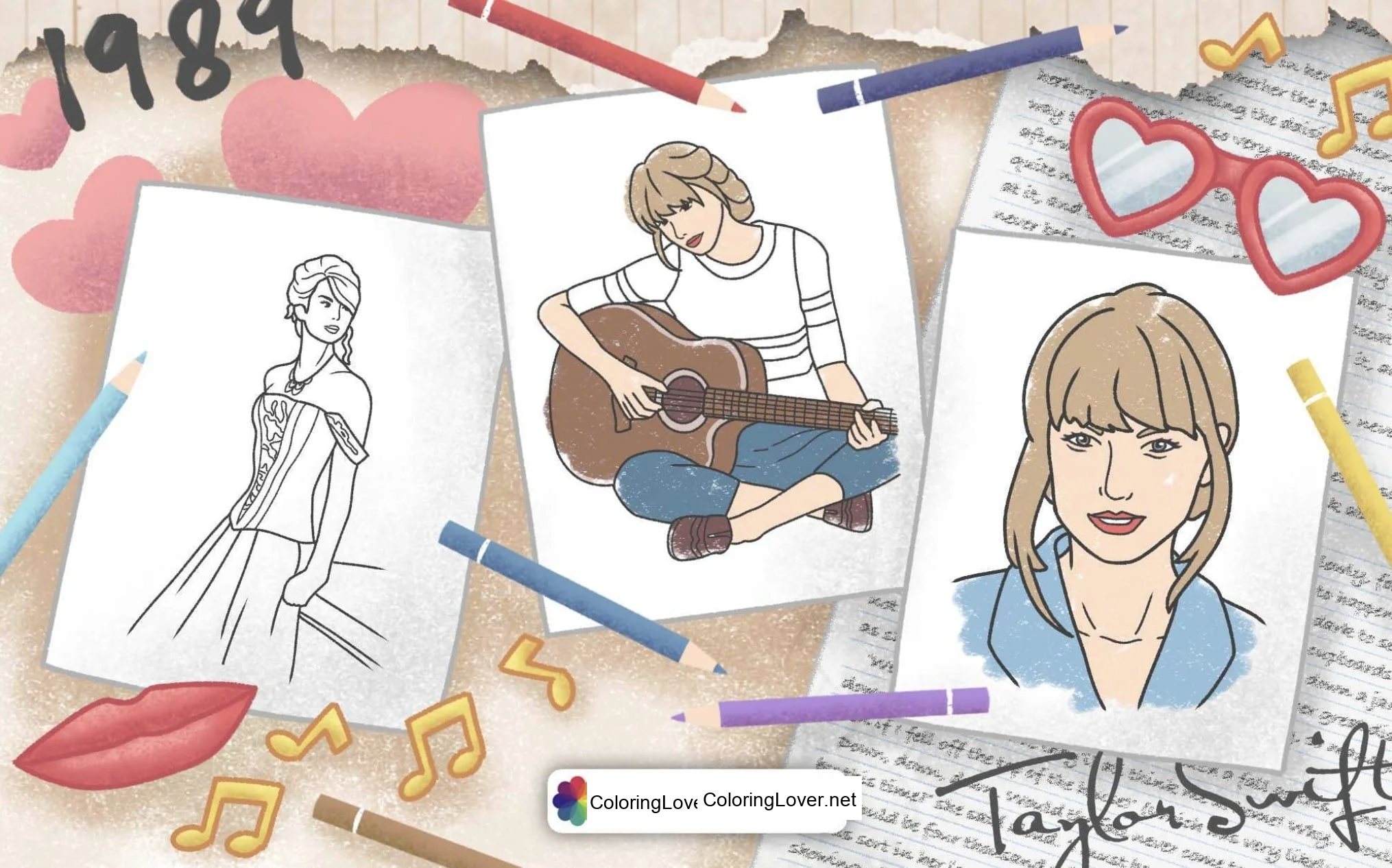 Taylor Swift Coloring Fun!