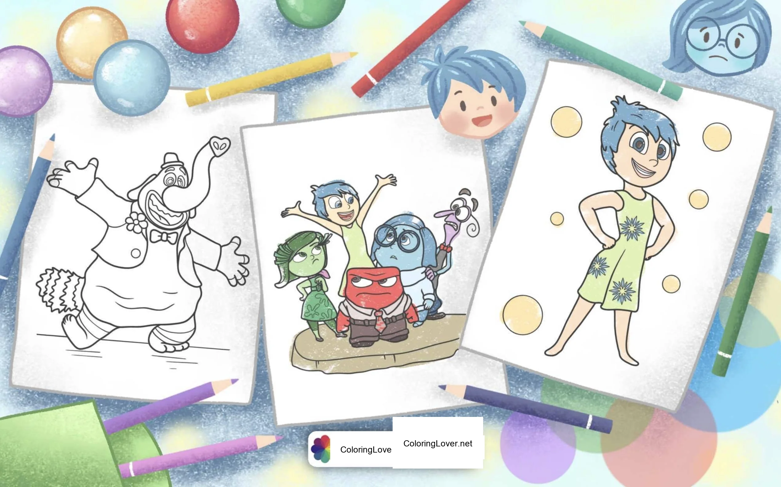 Inside Out Coloring Fun!