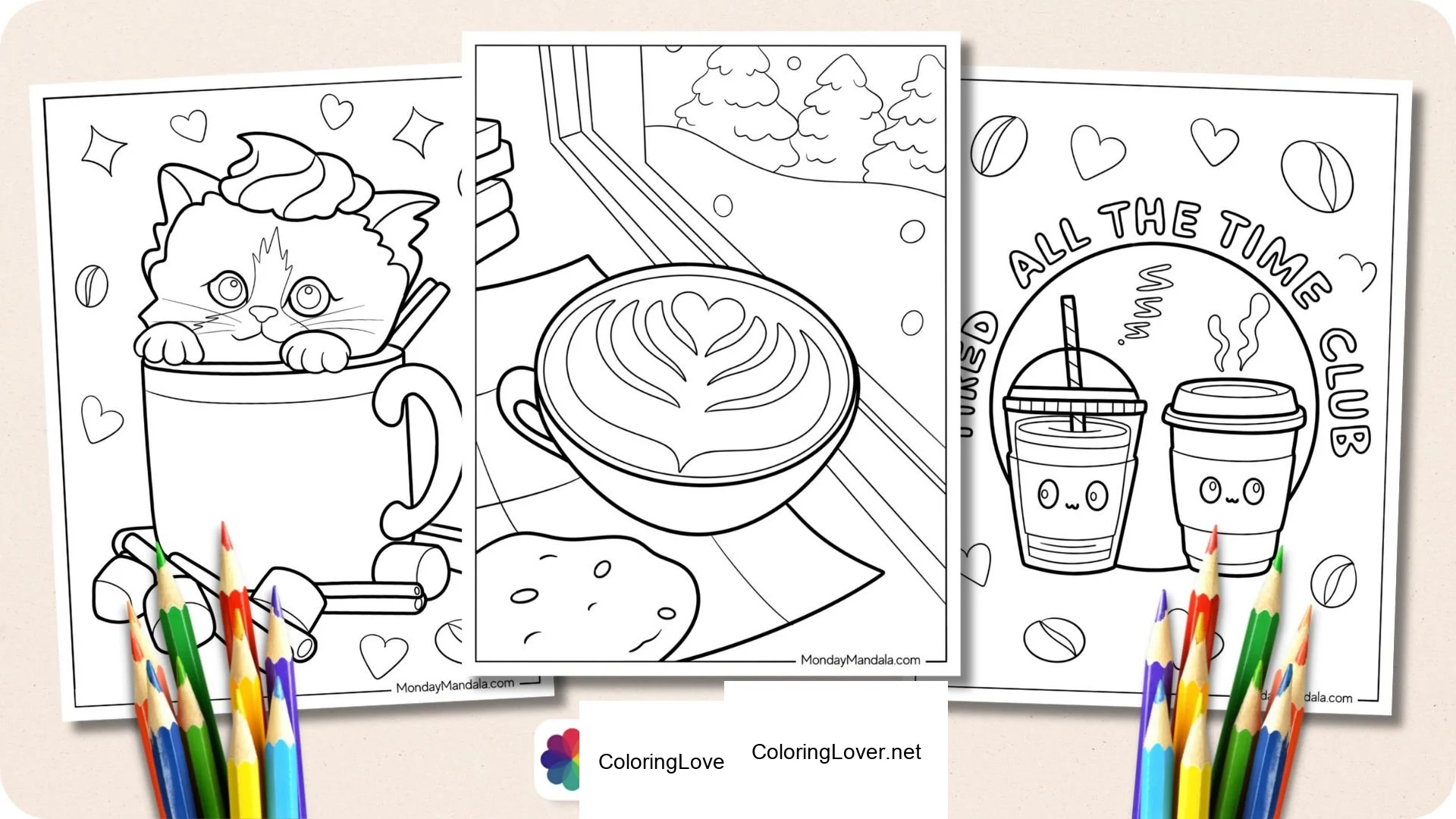Sip & Color: Coffee Pages
