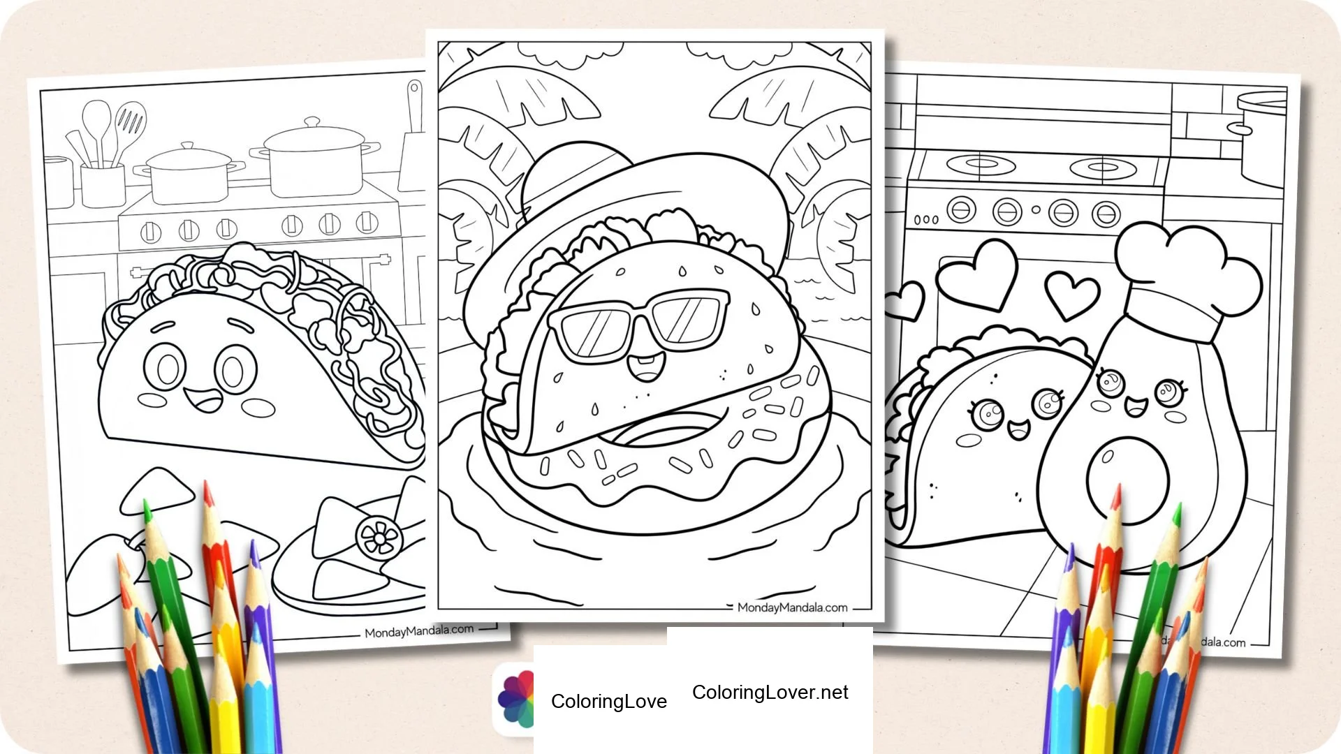 Taco Time Coloring Fun!